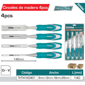 Juegos Man FORMONES PROFESIONALES 1/4" A 1" JG 4 PZ. // TOTAL THT41K0401