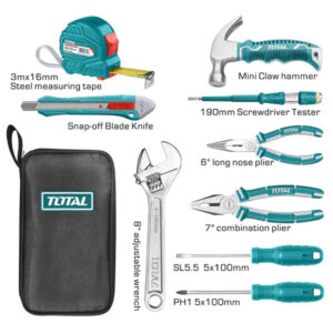 Juegos Man HERRAMIENTAS KIT 9 PIZ // TOTAL THKTHP90096