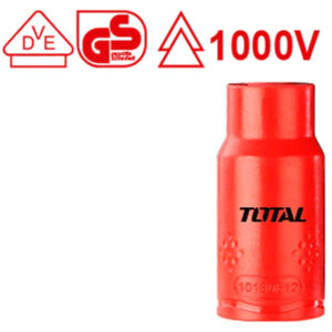 Torque Man LLAVE COPA AISLADA 1000 VOLT 13 MM CTE 1/2" HEXAGON // TOTAL THIHAST12131
