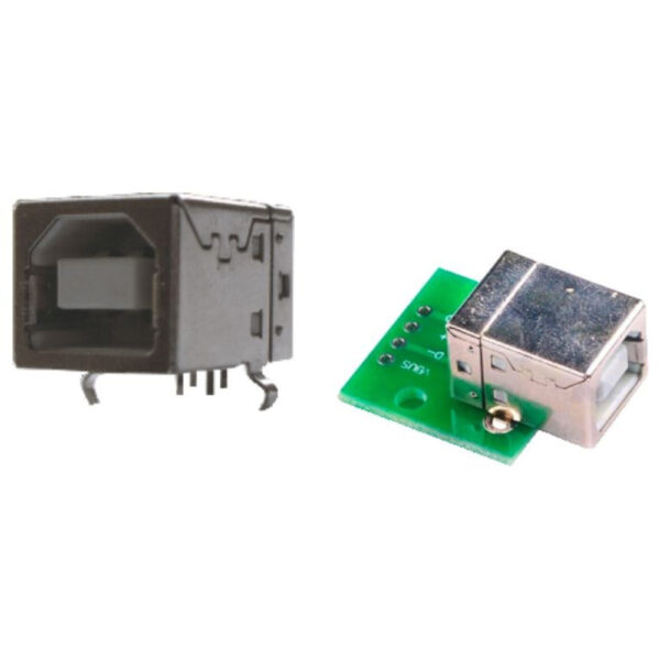 Inicio Componentes Conector Conector USB “B” Hembra para PCB en Angulo ...