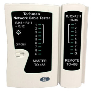 Analizador de red Probador de Cables RJ11-12/RJ45.  TECHMAN TO-468