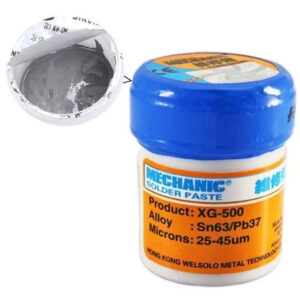 Soldadura Con. Soldadura Estaño en Pasta 63/37 para Soldar SMD 25-45 Microns.  TECHMAN XGSP30