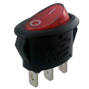 Otros Com. Switch Balancin Ovalado 3 Pines, 1P1C 10A/125V, ON-OFF.  TECHMAN SW-136